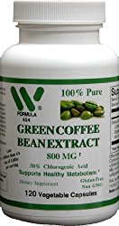 Green Coffee Bean Extract 800 Mg -120 Capsules – #4541