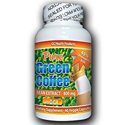 Green Coffee Bean Extract 800mg with GCA (Per Serving) 60 Capsules