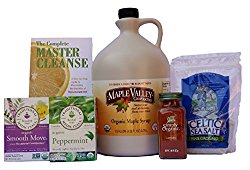 Maple Valley 16 Day Organic Master Cleanse Lemonade Detox/ Diet Kit with Book The Complete Master Cleanse