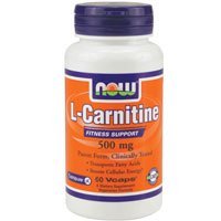 Now Foods L-Carnitine 500 mg – 60 VCaps 2 Pack