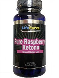 Pure Raspberry Ketone, 100% Natural Fat Burner and Appetite Suppresant, 60 Veggie Capsules @200 Mg Each!