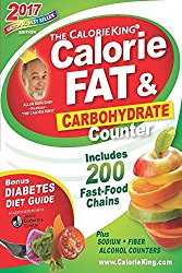 The CalorieKing Calorie, Fat & Carbohydrate Counter 2017