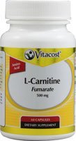 Vitacost L-Carnitine Fumarate — 500 mg – 60 Capsules