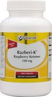 Vitacost Raspberry Ketones Featuring Razberi-K — 100 mg – 200 Capsules