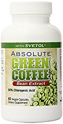 Absolute Nutrition Green Coffee Bean Extract with Svetol Diet Supplement, 60 Count