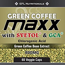 EFL Nutritionals Green Coffee Maxx with Svetol and GCA Supplement, 60 Count