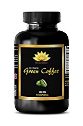Skin care supplements – NATURAL GREEN COFFEE BEAN EXTRACT CLEANSE 400 mg – Green coffee bean extract – 1 Bottle 60 Capsules