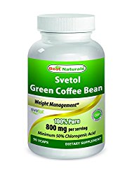 SVETOL® Green Coffee Bean Extract, 400mg, 90 Vegetarian Capsules (400 mg Svetol® per Capsule – The Svetol® Standard Extract Proven in 8 Research Studies)