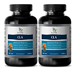 Weight loss pills – CONJUGATED LINOLEIC ACID (SAFFLOWER OIL) 1250 Mg – Cla safflower oil premium – 2 Bottle 180 Softgels