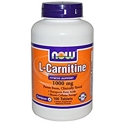 Now Foods L-Carnitine 1000 mg – 100 Tabs 12 Pack