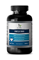 Brain support vitamins – OMEGA 8060 HIGHLY CONCENTRATED FISH OIL – Omega 3 for dogs – 1 Bottle 60 Softgels