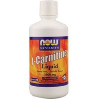 Now Foods L-Carnitine 1000 mg Liquid – 32 oz. 4 Pack