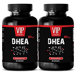 Promotes lean muscle – DHEA 50 mg – Anti aging capsules – 2 Bottles 120 Capsules
