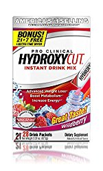 Hydroxycut Drink Mix, Scientifically Tested Weight Loss and Energy, Weight Loss Drink, 28 Packets (50.5 grams)