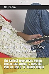 The Fastest Vegetarian/ Vegan Diet to Lose Weight– 7 Days Diet Plan To Lose 5-10 Pounds Weight: No Exercise, 7 Days Easy To Follow Diet Plan