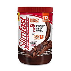 SlimFast Advanced Energy Mocha Cappuccino Meal Replacement, Smoothie Mix, 0.68 Pound
