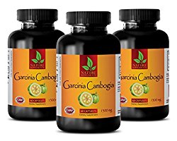 Fat burner for men weight loss pills – GARCINIA CAMBOJIA EXTRACT 1300mg – Garcinia cambogia natural extract – 3 Bottles 180 Capsules