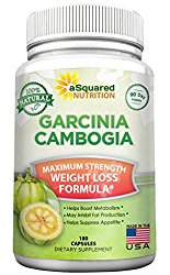 100% Pure Garcinia Cambogia Extract – 180 Capsule Pills, Natural Weight Loss Diet Supplement, Ultra High Strength HCA, Best Max XT Premium Slim Detox Tablet for Men & Women with Reviews, Extreme Lean!