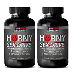 libido enhancer for men – HORNY SEX DRIVE – MALE ENHANCEMENT FORMULA – maca bulk – 2 Bottles (120 Tablets)