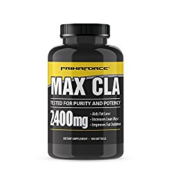PrimaForce Max CLA Supplement, 180 Count 1000mg Softgels – Aids Fat Loss / Increases Lean Mass / Improves Fat Oxidation
