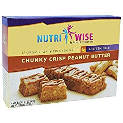 NutriWise – Chunky Crisp Peanut Crispy Diet Protein Bars (7 bars)