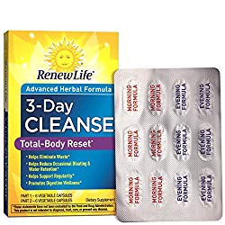 Renew Life – Total Body Reset – Digestive Detox and Cleanse Supplement – 3 Day Program