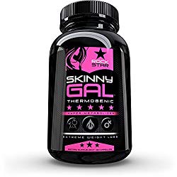 Skinny Gal Weight Loss for Women, Diet Pills by Rockstar, The #1 Thermogenic Diet Pill and Fast Fat Burner, Carb Block & Appetite Suppressant, Weight Loss Pills, 60 Veggie Cap