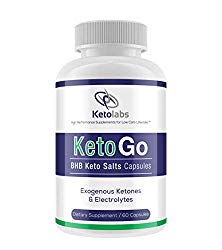 Ketolabs KetoGo BHB Keto Salts Capsules Exogenous Ketones & Electrolytes Supplement