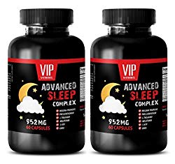 wellness formula vitamins – ADVANCED SLEEP COMPLEX 952MG – 5-htp capsules – 2 Bottles (120 Capsules)