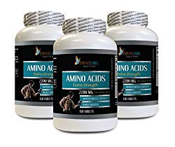 Bodybuilding Supplements Testosterone – Amino ACIDS Extra Strength 2200MG – l-Alanine Capsules – 3 Bottles 450 Tablets