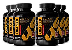 Energy enhancer pills – CHIA SEED OIL EXTRACT – Brain booster natural – 6 Bottle 360 Softgels