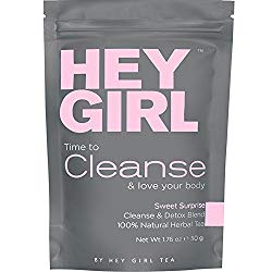 Detox Tea – CLEANSE Herbal Teatox Reduces Bloating & Helps Your Body Stay Regular | Keep Your Colon Happy and You Feeling Healthy with Hey Girl Tea