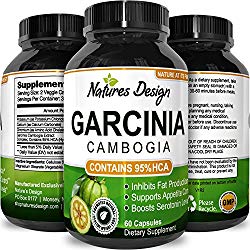 Garcinia Cambogia with 95% HCA Weight Loss Supplement, Best Fast Acting Fat Burner and Natural Carb Blocker Diet Pills – Pure Garcinia Extract Appetite Suppressant for Men and Women