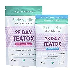 SkinnyMint 28 Day Ultimate Teatox Detox Tea (42 Tea Bags). All Natural Cleanse for Weight Loss. Great Tasting Tea- Boosts Energy and Reduces Bloating