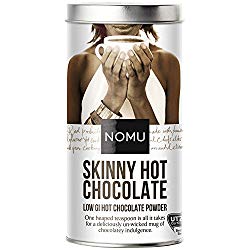 NOMU Skinny 60% Cocoa Hot Chocolate (33 cups) | 20 Calories only, Low GI, High Protein, Low Sugar Diet Drink