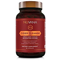 Cider Cleanse | Apple Cider Vinegar with Organic Ginger, Cinnamon, Cayenne Pepper and Vitamin C | Max Strength Thermogenic Fat Burner Pills for Improved Digestion and Detox | 90 Vegan Capsules