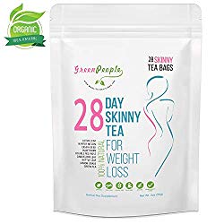 Detox Tea Diet Tea for Body Cleanse – 28 Day Weight Loss Tea, Natural Ingredients, Green People Skinny Tea for Slim, Belly Fat