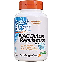 Doctor’s Best NAC Detox Regulators with Seleno Excell, Non-GMO, Vegetarian, Gluten Free, Soy Free, 60 Veggie Caps