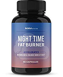 MAV Nutrition Weight Loss Pills Fat Burner for Night Time as Appetite Suppressant and Metabolism Boost, Non-GMO, 60 Count