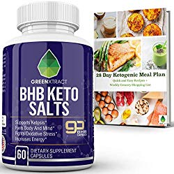 BHB Keto Salts, Carb Blocker Fat Burner Metabolism and Energy Booster, Appetite Suppressant Weight Loss Formula That Works Fast, Supports Ketosis Fights Oxidative Stress, for Men &Women, Bonus EBook