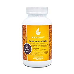 Her Diet Carb and Fat Attack – Extra Strength Carbohydrate & Fat Blocker – Appetite Suppressant Pills – Stimulant Free – Cheat Meal Aid — Weight Loss for Women