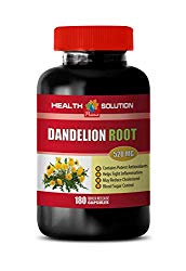Herbal Diuretic & Anti-inflammatory Pill – Dandelion Root Extract 520Mg – Dandelion Root Weight Loss – 1 Bottle 180 Capsules
