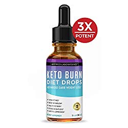 Keto Diet Supplement Drops Shred Burn Ketones for Faster Ketosis Weight Loss Appetite Suppressant Loose Unwanted Belly Fat Raspberry Ketone African Mango Advanced Dietary Blend Made in USA (1 Bottle)