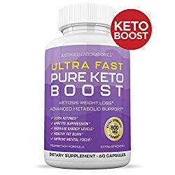 Ultra Fast Pure Keto Boost Pills Advanced BHB Ketogenic Supplement Exogenous Ketones Ketosis for Men Women 60 Capsules