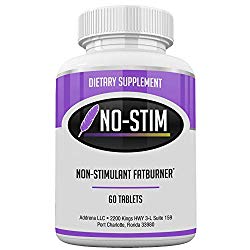 Non Stimulant Fat Burner Diet Pills That Work- No Stimulant Appetite Suppressant & Best Caffeine Free Weight Loss Supplement for Women & Men- Natural Thermogenic Fat Loss Pill – No-Stim 60 Tablets
