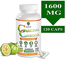 100% Pure Garcinia Cambogia HCA Extract 120 Capsules Super Carb Blocker, All Natural Extreme Weight Management Diet Pills 2 Month Supply Supplement