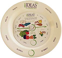 Bariatric Portion Control Plate 8″ For Weight Loss After Surgery – Melamine. Health Eating Educational Visual Tool For Gastric Sleeve, Bypass Or Band With Protein, Carbs And Vegetables