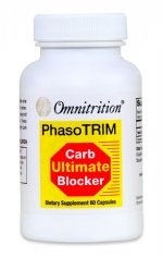 OmniTRIM PhasoTrim Dietary Supplement, 60 Capsules – 600 milligrams Phaseolus Vulgaris Extract