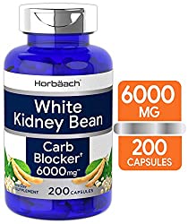 White Kidney Bean Carb Blocker | 6000 mg 200 Capsules | Non-GMO & Gluten Free Extract | by Horbaach